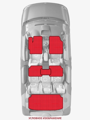 ЭВА коврики «Queen Lux» комплект для Toyota Prius Plug-in Hybrid
