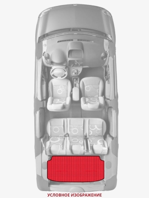 ЭВА коврики «Queen Lux» багажник для Subaru XT